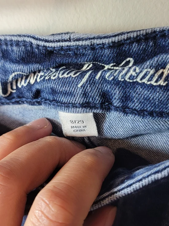 Universal Thread Dark Blue Button-Front Denim Midi Skirt Size 8/29 - Picture 6 of 7